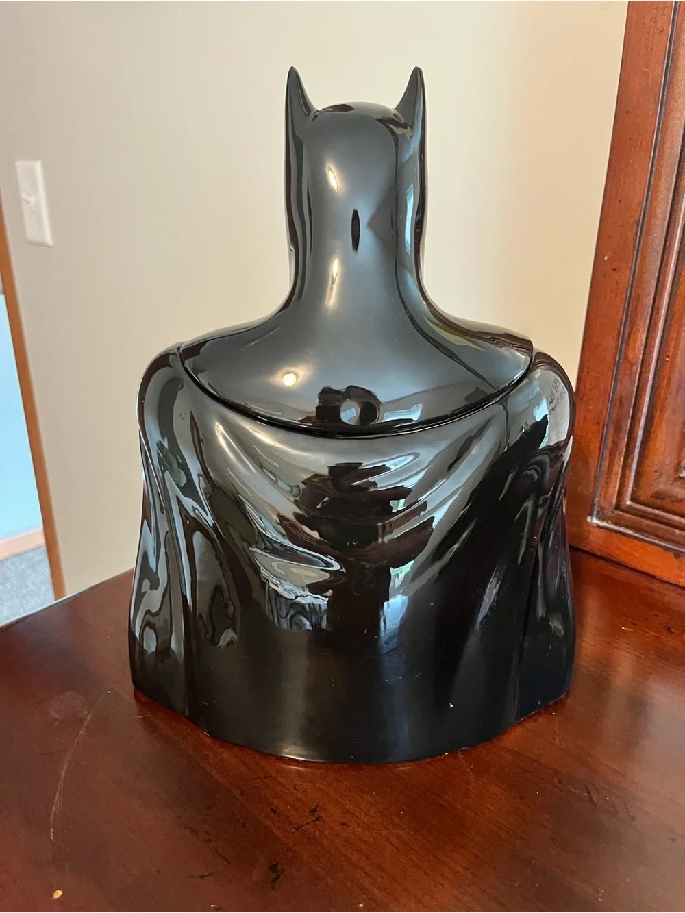 Batman Ceramic Cookie Jar - Black and Yellow